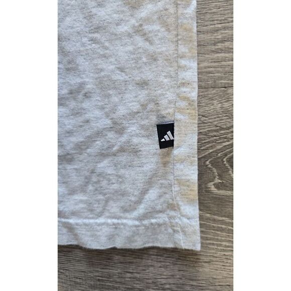 Vintage Adidas T Shirt Youth XL Gray Big Logo - Picture 5 of 7